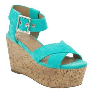 NEW! Marc Fisher Cacie Wedge Sandals Size 8